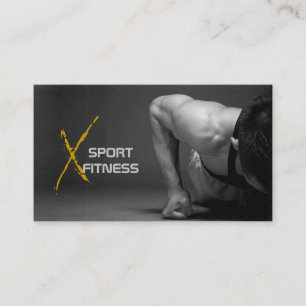 Entraîneur personnel, carte de visite de fitness