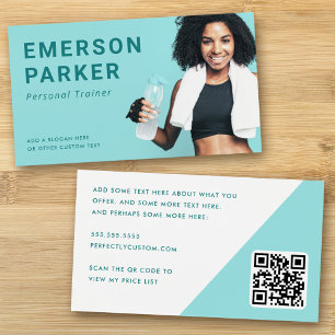 Entraîneur personnel entraîneur de fitness carte d