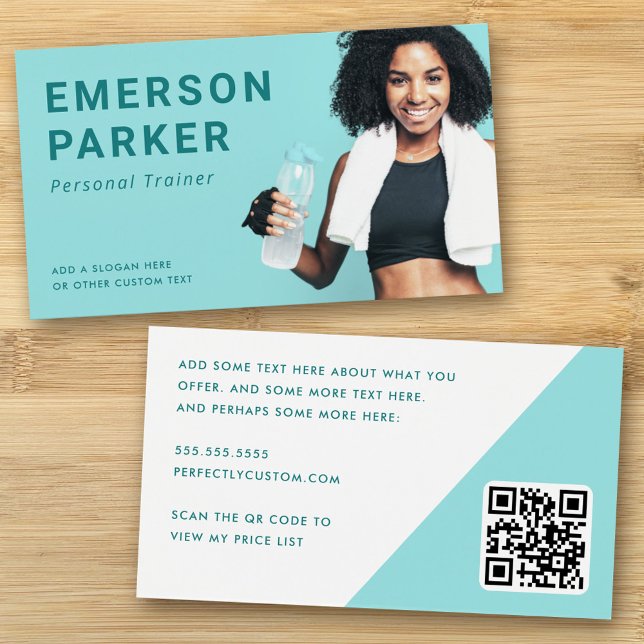 Entraîneur personnel entraîneur de fitness carte d (Créateur téléchargé)
