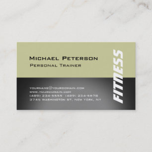 Entraîneur personnel Fitness Carte de visite sport