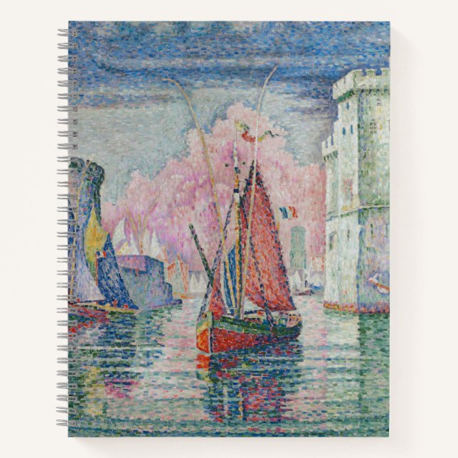 Entrance of La Rochelle Harbor, Paul Signac Notizbuch (Vorderseite)