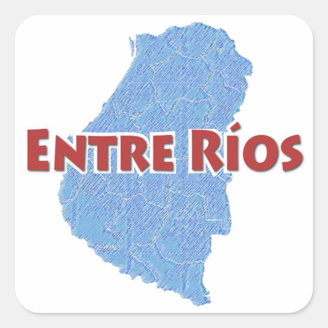Entre Ríos Quadratischer Aufkleber (Vorderseite)