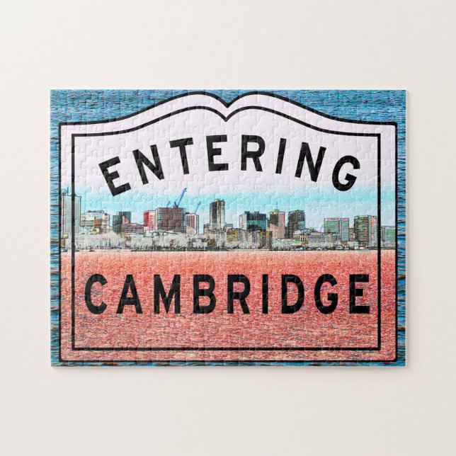 Entrée de la ville de Cambridge Jigsaw Puzzle (Horizontal)