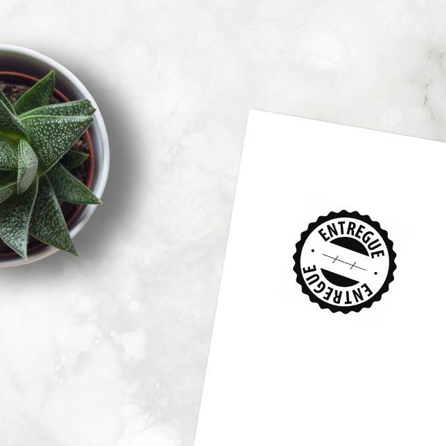 Entregue, Portuguese Rubber Stamp Gummistempel (Von Creator hochgeladen)