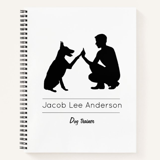 Entrenador de perros notizbuch (Vorderseite)