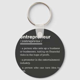 Entrepreneur Definition Funny Business Owner Gift Schlüsselanhänger