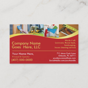 Entrepreneur/Handyman/Faire tout / Carte de visite