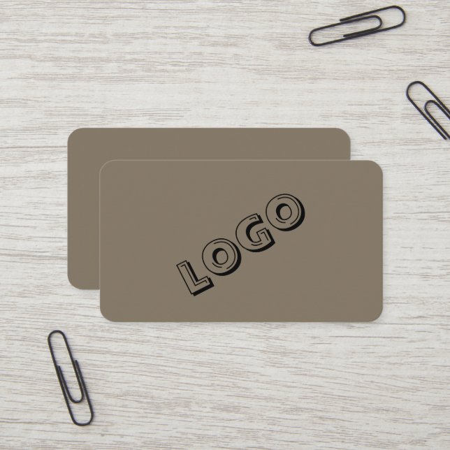 Entrepreneur Logo Business Cards– Elegant Style Visitenkarte (Vorderseite/Rückseite Beispiel)