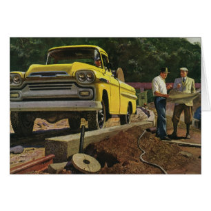 Entrepreneur vintage en construction d'architectes