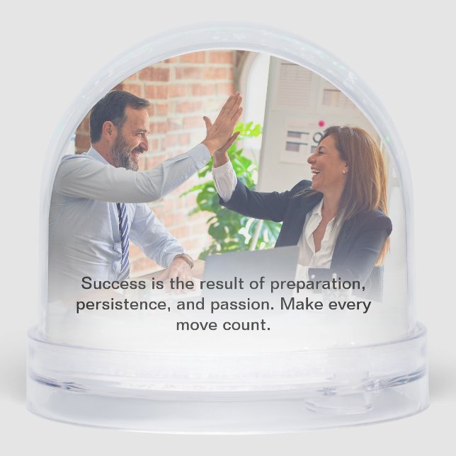 Entrepreneurs Picture Colleague Motivational Quote Schneekugeln (Rückseite)