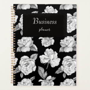 Entreprise moderne féminine design noir et blanc
