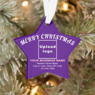 Entreprise Noël Purple Star Acrylique Ornement
