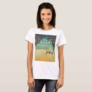 Entreprise personnalisée T-Shirt Beach Sunset Palm