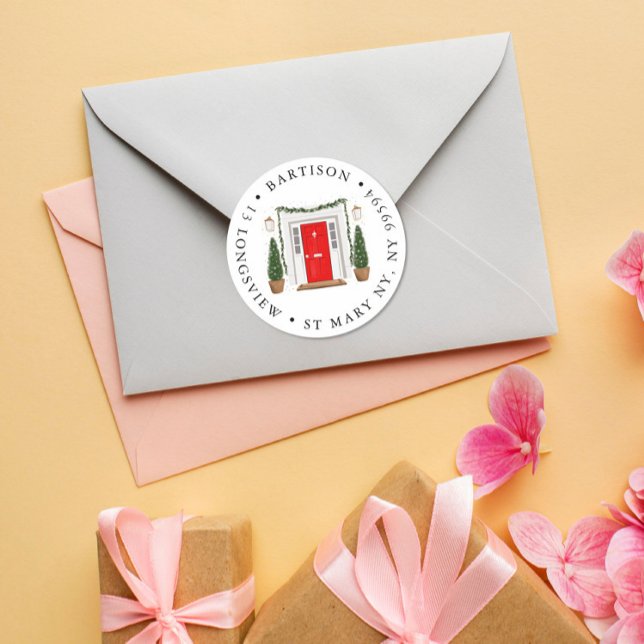 Entreprise Red Door Autocollant Rond Classique (Créateur téléchargé)