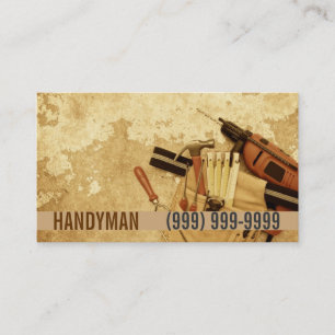 Entretien, construction, Carte de visite Handyman