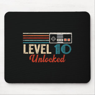 Entriegelter Videospielsteuerelement der Stufe 10 Mousepad