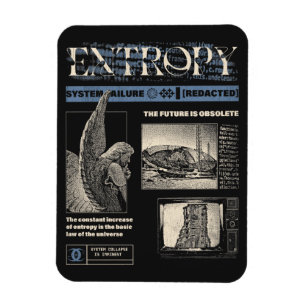 Entropie - Brutalist Design Magnet