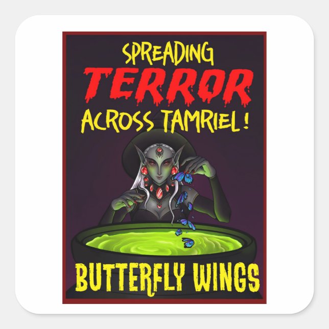 ENTROPY ORIGINAL OFFICAL BW SPOOKY STICKER ALERT! (Vorderseite)