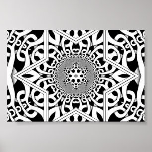 entsalztes Fraktal Poster