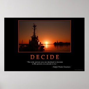 Entscheiden Sie Plakat