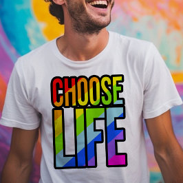 Entscheiden Sie sich für einen farbenfrohen Regenb T-Shirt