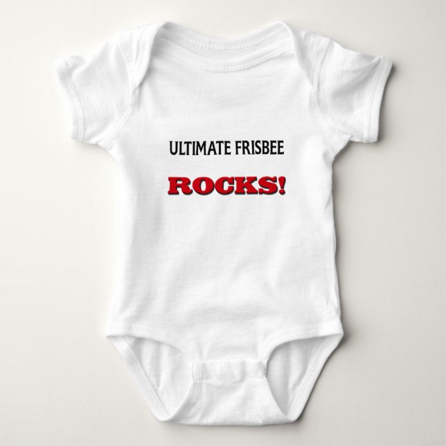 Entscheidende Frisbee-Felsen Baby Strampler (Vorderseite)