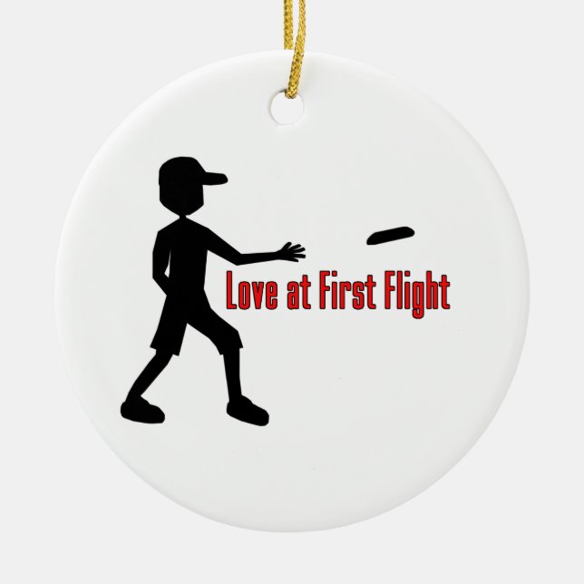 Entscheidende Frisbee-Liebe am Erstflug Keramik Ornament (Vorne)