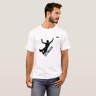 Entscheidender Frisbee-Silhouette-T - Shirt