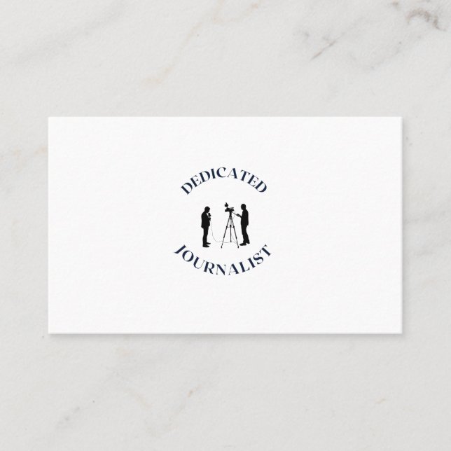 ENTSCHEIDENDER JOURNALIST VISITENKARTE (Vorderseite)