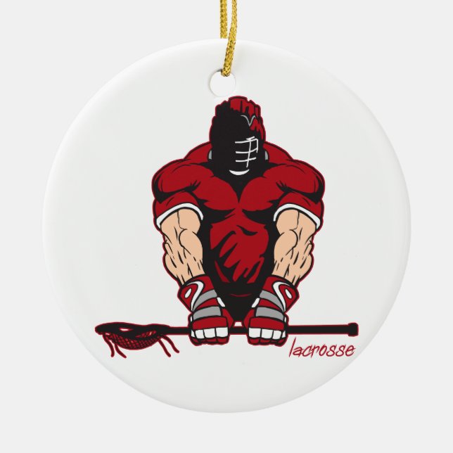 Entscheidender Lacrosse Keramikornament (Vorne)