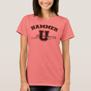 Entscheidendes ORANGE SCHWARZES des HAMMER-U T-Shirt