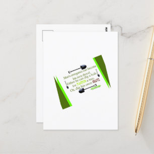 Entscheidung des Bauers Postkarte