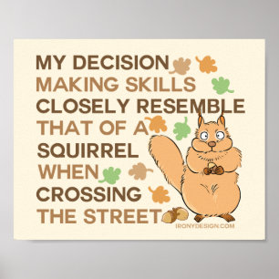 Entscheidung: Die Fähigkeiten werden zu einem lust Poster