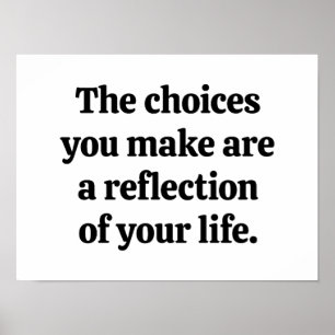 Entscheidungen, die Sie Poster machen