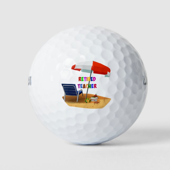 Entschlackter Lehrer, Zeit zum Entspannen Golfball (Vorderseite)