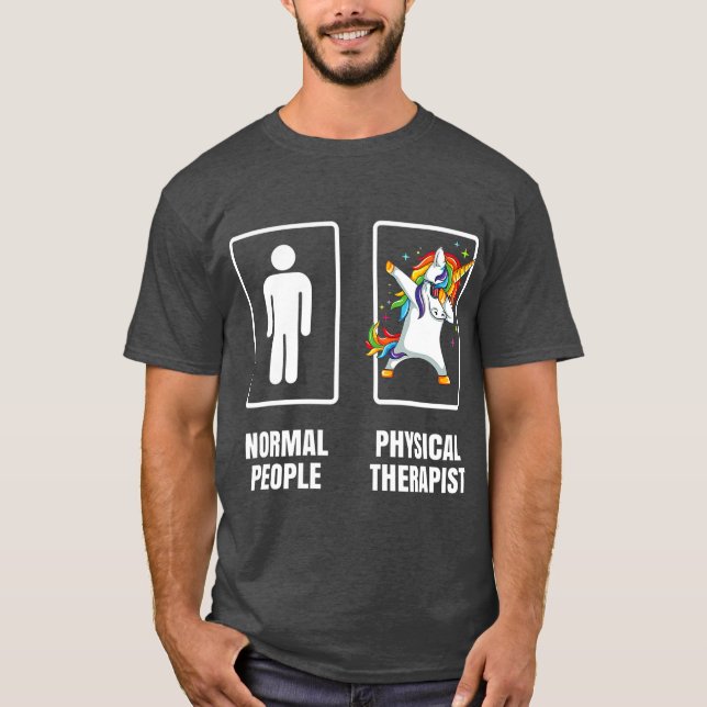 Entschlackung Einhorn Physikalischer Therapeut PT  T-Shirt (Vorderseite)