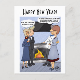 Entschließung für neue Jahre Postkarte