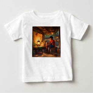 "Entschlossenheit unter dem Laternenglühen" Baby T-shirt