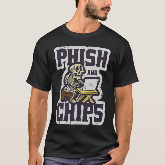 Entschlüsselung von Phish und Chips T-Shirt (Vorderseite)