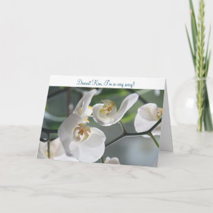 Entschuldige, bitte verzeihe mir - Orchideen, Ents Karte
