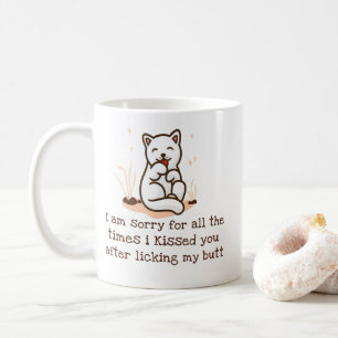 Entschuldige, dass ich dich geküsst habe, nachdem kaffeetasse