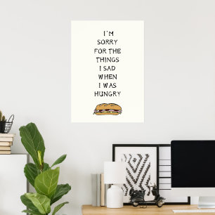 Entschuldige, dass ich hungrig war poster