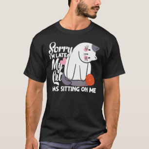 Entschuldige, dass ich meine Katze verspätet auf m T-Shirt