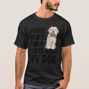 Entschuldige, dass ich mit meinem Coton de Tulear T-Shirt