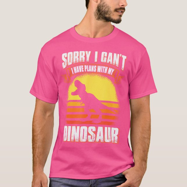 Entschuldige, dass ich mit meinem Dinosaurier Trex T-Shirt (Vorderseite)