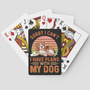 Entschuldige, dass ich mit meinem Hund keine Pläne Spielkarten