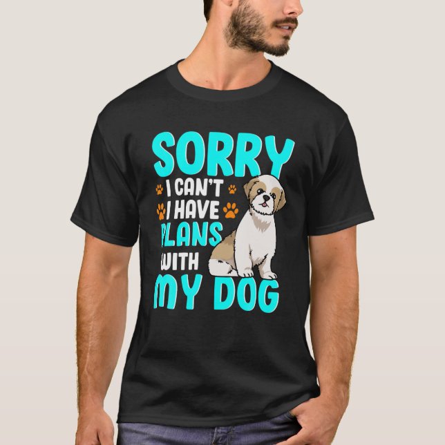 Entschuldige, dass ich mit meinem Hund-Mops-Welpe  T-Shirt (Vorderseite)