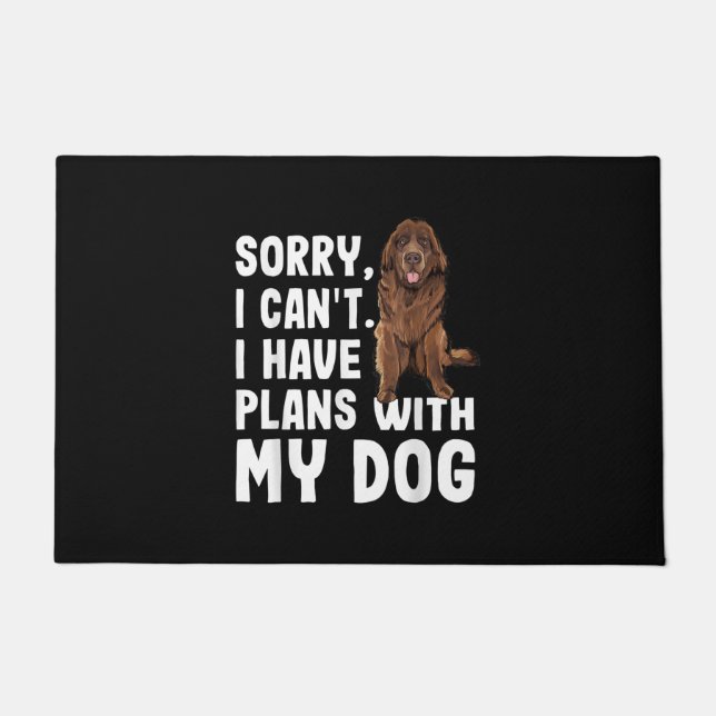 Entschuldige, dass ich mit meinem Neufundland-Hund Fußmatte (Vorderseite)