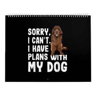Entschuldige, dass ich mit meinem Neufundland-Hund Kalender