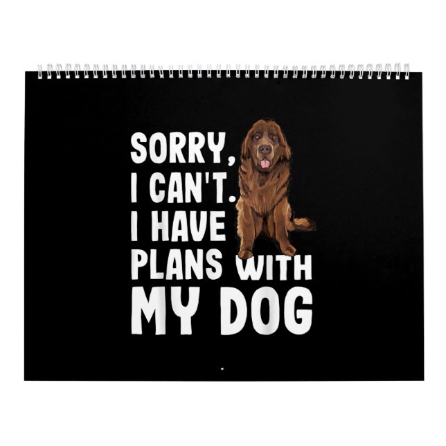 Entschuldige, dass ich mit meinem Neufundland-Hund Kalender (Titelbild)